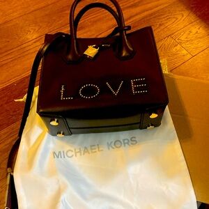 Michael Kors Mercer Love handbag black brand new never used